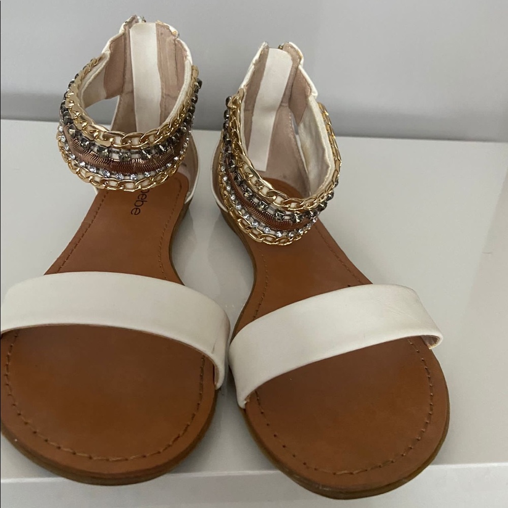 White Strapped Sandals